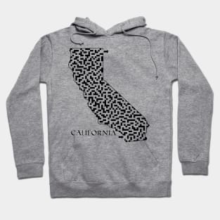 California State Outline Maze & Labyrinth Hoodie